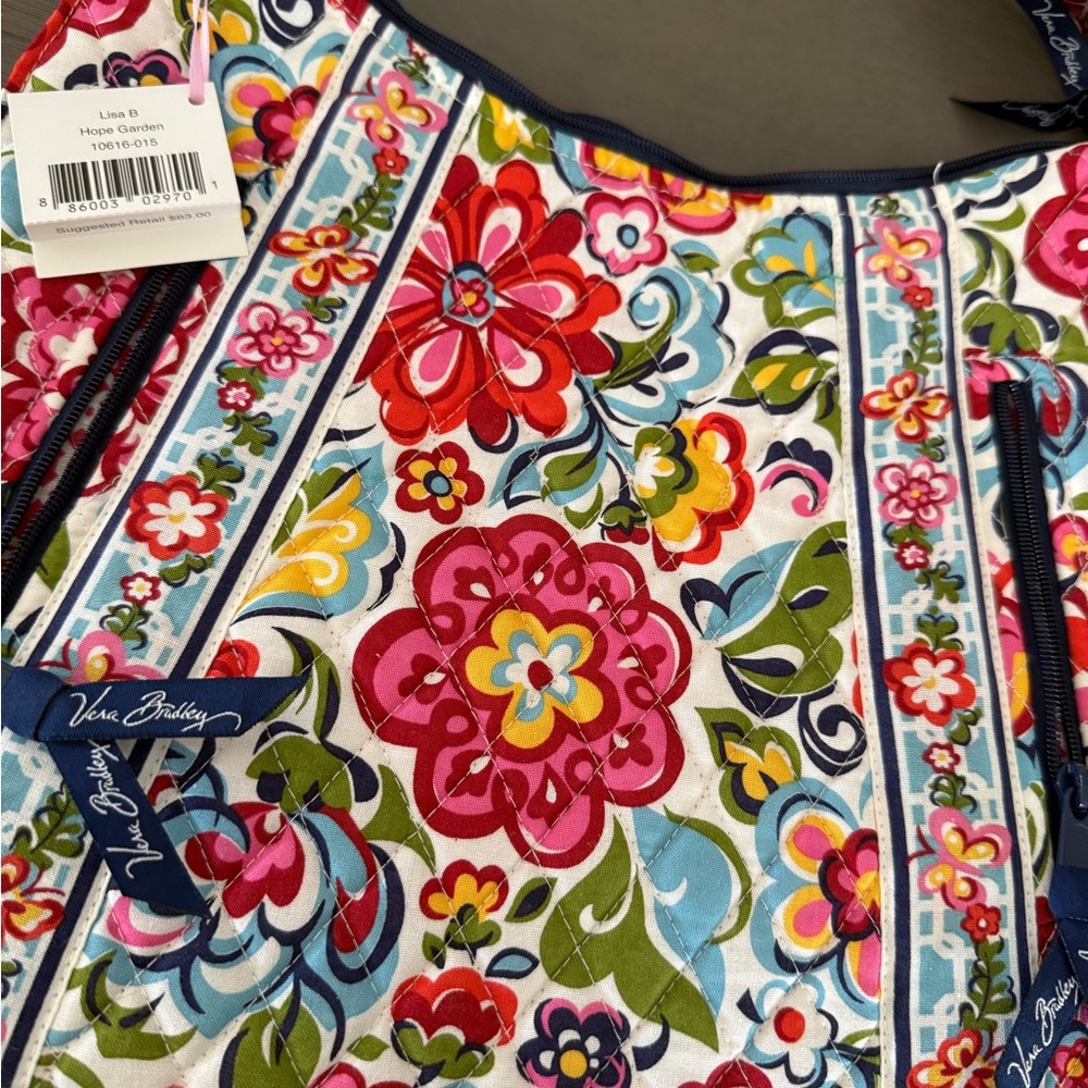 NWT Vera Bradley Hope Garden Lisa B Handbag Purse Retired New - Picture 3 of 8